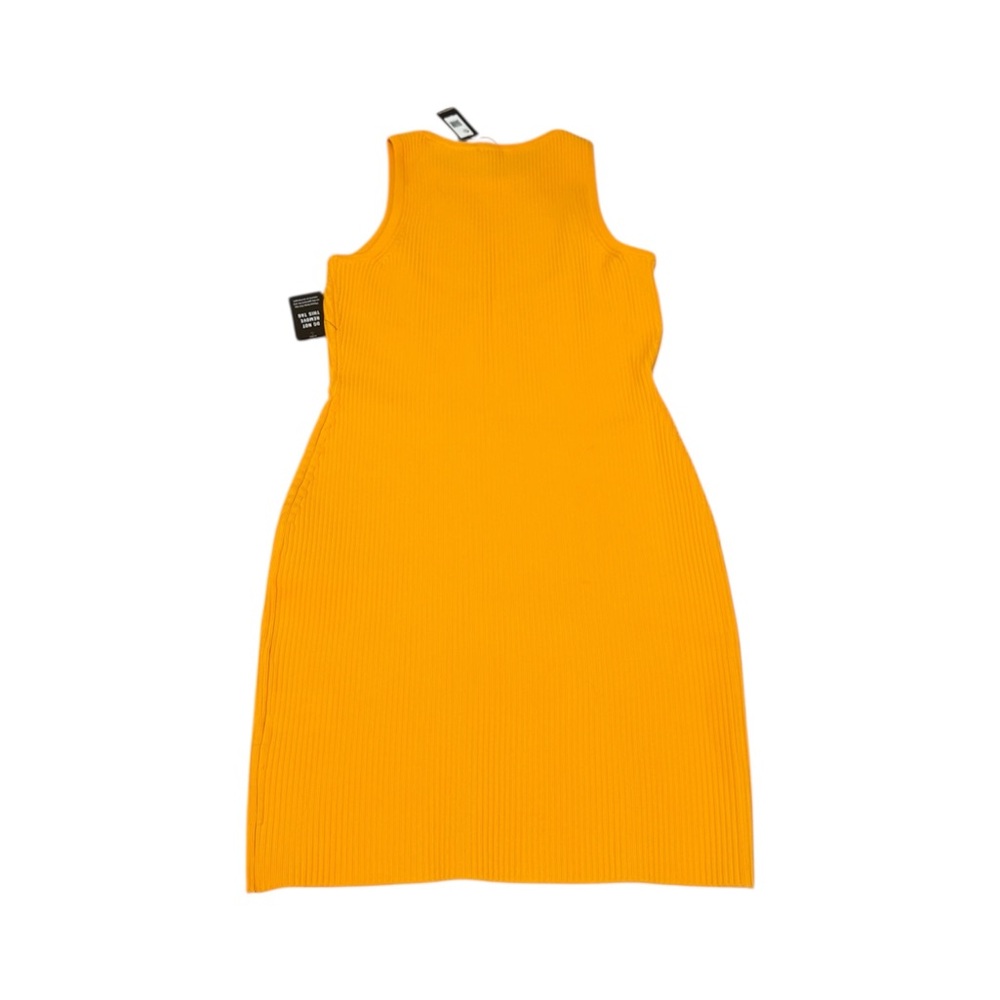 NWT Express Bright Orange Midi Dress - Picture 2 of 4